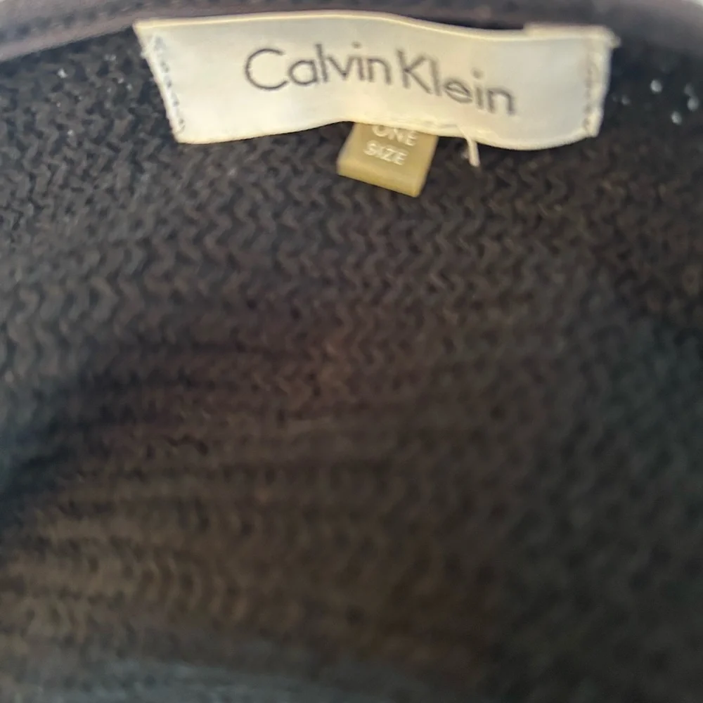 Calvin Klein Black and Gray Shawl has piling but GUC